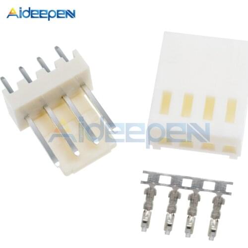 10pcs/lot Kit4 Pin KF2510-4P 2.54mm Pitch Terminal Housing Pin Header Connectors Adaptor Home Kits