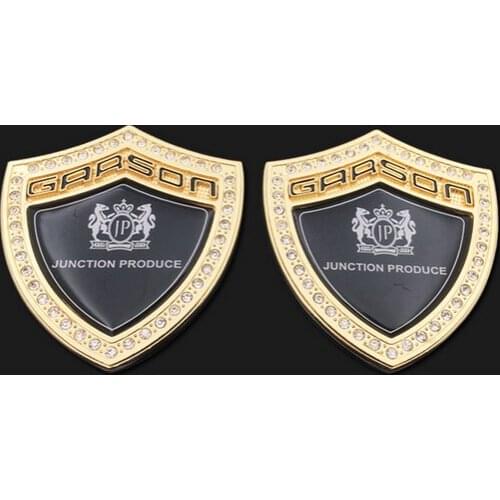 2x 3D New Auto Sticker Modified Metal JP Luxury VIP Car Trunk Side Seal Decals Badge Car Accessories