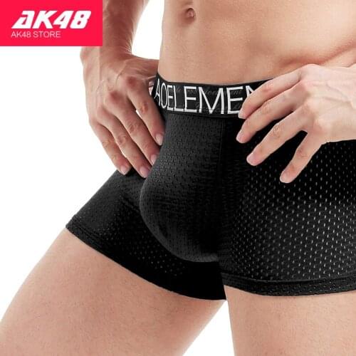 BOBTXS 4pcs Boxer Shorts Underpants Man Mens Panties Men Boxer Underwear Ice Silk for Male Couple Sexy Set Large Size Lot Soft