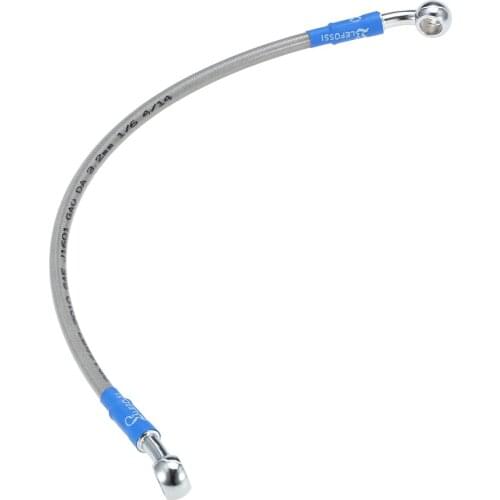 70cm Motorcycle Brake Oil Hose Line Banjo Fitting Stainless Steel Braided
