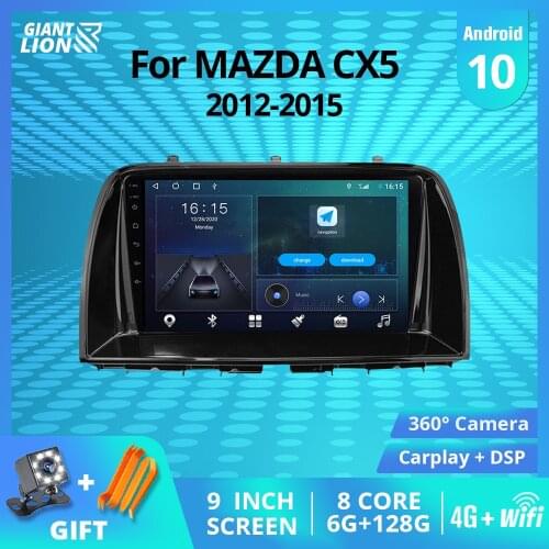 2DIN Android 10.0 Car Radio For MAZDA CX5 2012-2015 GPS Navigation Auto Radio Stereo Receiver DSP Car Receiver NO 2DIN DVD IGO