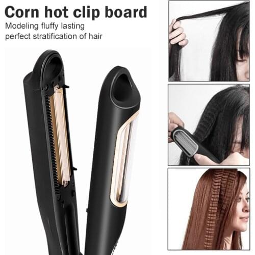 Automatic Hair Curler Corrugated Flat Iron Curling Professional Straightener Curly Iron Tongs Hair Waver Crimpers Device