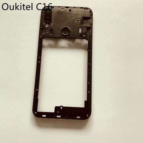 Oukitel C16 Used Battery Case Cover Back Shell + Camera Glass Lens For Oukitel C16 MediaTek MT6580 5.71" Smartphone Free Ship