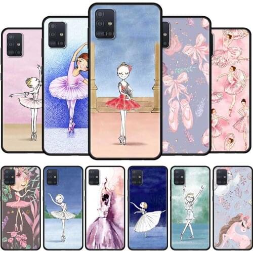 Ballerina Dancing Girl Case For Samsung Galaxy A51 A21S A71 A31 A52 A41 A11 A72 A32 A42 5G A01 A91 A12 A02 Cell Phone Soft Cover