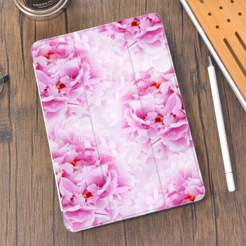 Purple flowers Silicone ipad Case For 10.9 inch Air 4 2020 10.5 inch iPad Pro 7th Generation 12.9 ipad Pro 2018 Mini 4 5 Cover