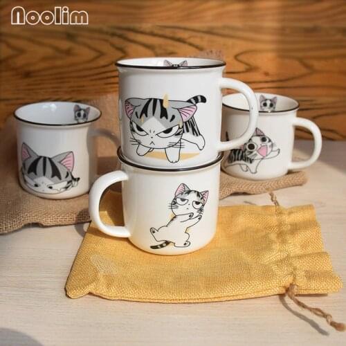 Ceramic Cute Cat Animal Cartoon Coffee Cup Milk Mug Creative Tea Breakfast Mugs Office Water Mug Kitchen Drinkware Gifts