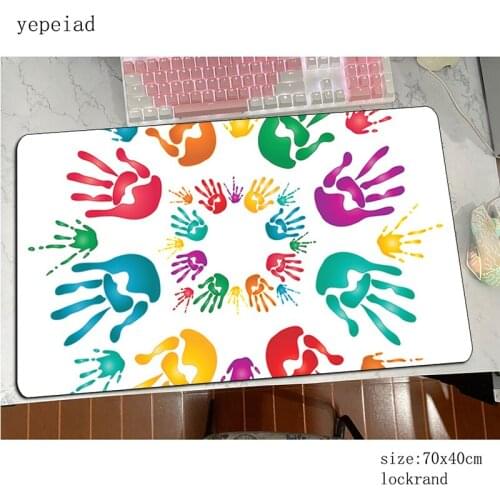 Holi Colors padmouse High quality accessory 700x400mm mouse pad HD print gaming enterprise rubber mats keyboard mouse mat gamer
