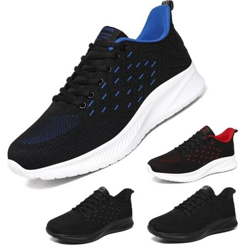 Men Summer Brand Fashion Running Sports Shoes Men Casual Black Shoes Man Shoes 2021 Comfy Design Mesh Breathable Sneakers