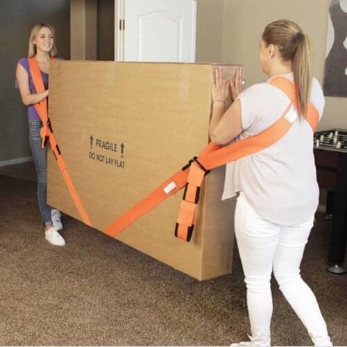 New Useful Belts Lifting Moving Strap Furniture Transport Belt In Shoulder Straps Team Mover Easier Conveying Storage Orange One