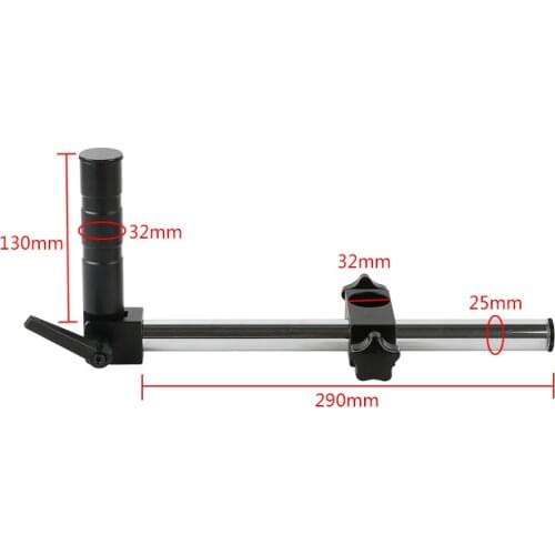 Industrial Trinocular Microscope Stereo Microscope Diameter 25mm 32mm Adjustable Metal Arm Multi-Angle Stages Holder Stand
