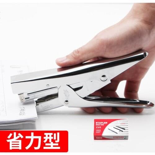 Hand held stapler student office binding machine multi function labor saving durable stapler thickened medium stapler