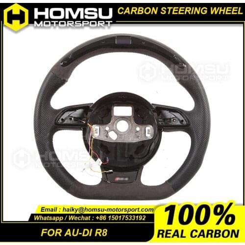 Carbon Fiber LED Steering Wheel for audi R8 (2nd Gen) Carbon Fiber LED Steering Wheel