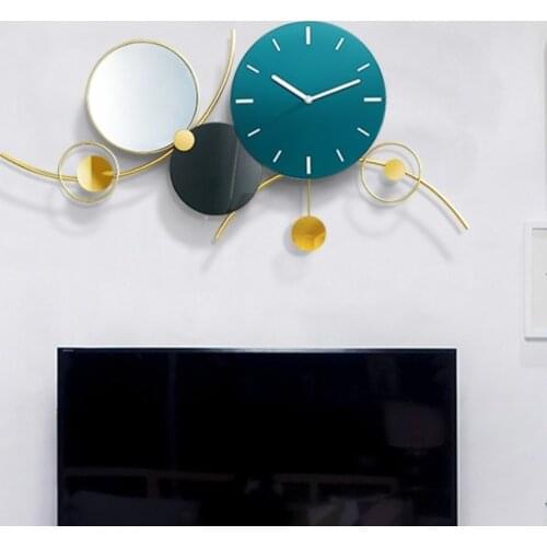 Nordic Luxury Wall Clock Large Creative Art Modern Metal Minimalist Living Room Wall Clock Personality Home Decor Clock DL60WC