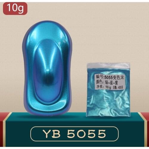 YB55 Chameleon Pigments Acrylic Paint Powder Coating Chameleon Dye for Cars Arts Crafts Nails Decora