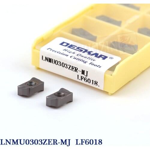 10PCS LNMU0303ZER MJ LF6018 Carbide Inserts Lathe Turning lnmu Plate CNC Milling Cutter Tool for Stainless Steel