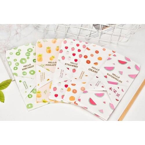 10Pcs/pack Lovely Small Fresh Fruit Paper Envelope Kawaii Small Baby Gift Craft Envelopes for Wedding Letter Invitations