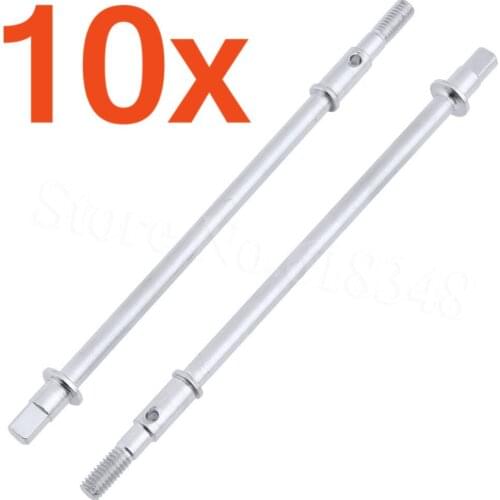 20Pcs Steel Rear Straight Axle Shaft for 1/10 Axial SCX10 RC Rock Crawler Car Jeep Wrangler AX90028 Replacement of AX30421