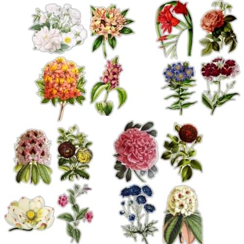 4pcs/set Pretty Floral Planner Wall Stickers Vinyl Decals Car Laptop DIY Craft