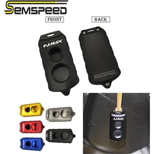 SEMSPEED Motorcycle Accessories CNC keychain key Case Remote Control Bag FOR YAMAHA NMAX 125 155 NMAX155 NMAX125 2018 2017 2016
