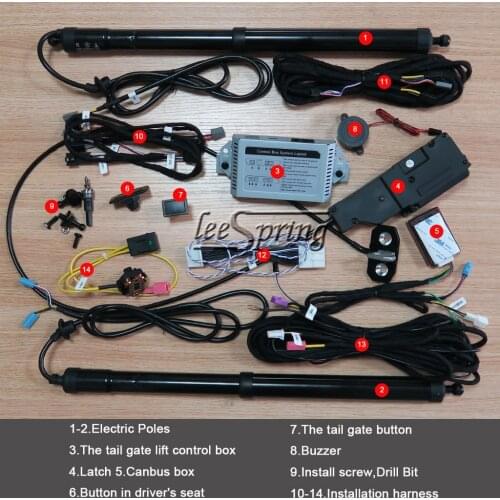 Car Smart Auto Electric Tail Gate Lift for Mitsubishi Outlander Control by Remote Drive Seat Tail Gate Button With Latch