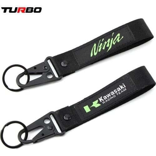 Motorcycle Embroidery Badge Keychain Keyring for Kawasaki Ninja400 ninja250 ninja300 ninja400 ninja650 ninj1000 ZX-10R ZX14R H2