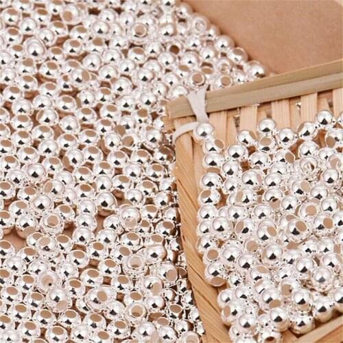 100pcs Jewelry Making Beads DIY Supplies Round Balls Jewelry Making Findings For Making Stunning Bracelets Accessories