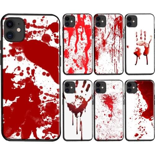 Bloody Blood Hand Case For iPhone 12 mini 11 Pro Max XR X XS Max 6S 7 8 Plus SE 2020 TPU Cover Shell