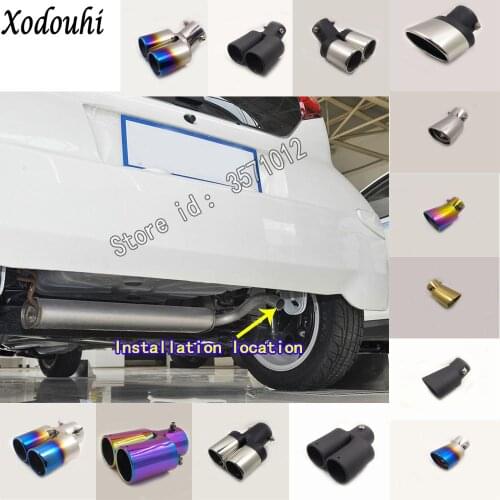 For BYD F0 2015 2016 2017 2018 car body cover muffler exterior back end pipe dedicate exhaust tip tail outlet ornament vent 1pcs