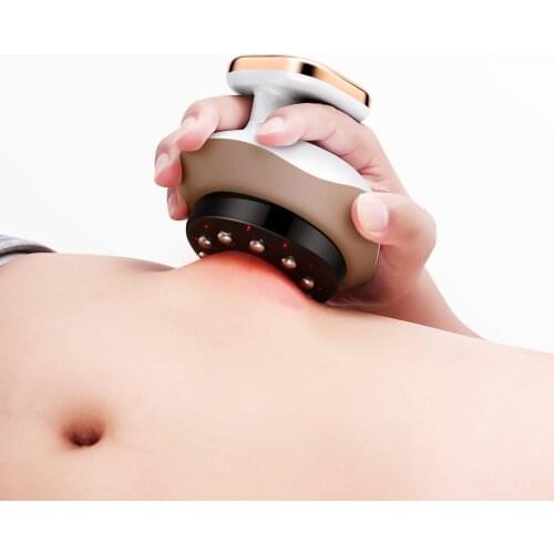 Electric Cupping massage LCD Display Guasha Scraping EMS Body massager Vacuum Cans Suction Cup IR Heating Fat Slimming