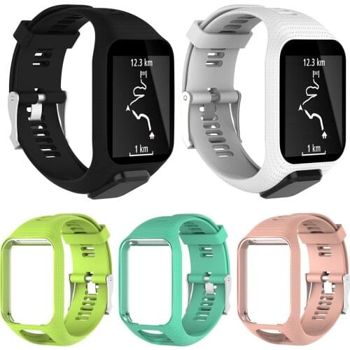 Gosear Silicone Watch Band Straps Wristband Replacement for Tomtom Spark Runner 2 3 Golfer 2 Adventurer Smartwatch Accessories