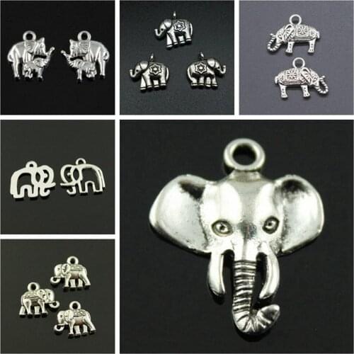 Malzahar Small Elephant Thai Elephant Charms diy jewelry bracelet charms for jewelry making kit accessories