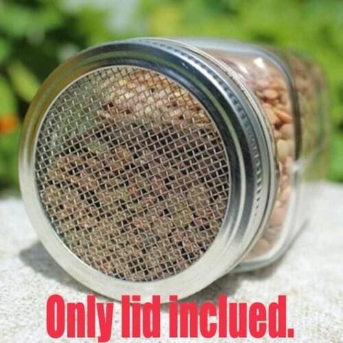 Set Of 3 Stainless Steel Sprouting Jar Lid Kit For Superb Ventilation Fit For Wide Mouth Mason Jars Canning Jars For Making Orga