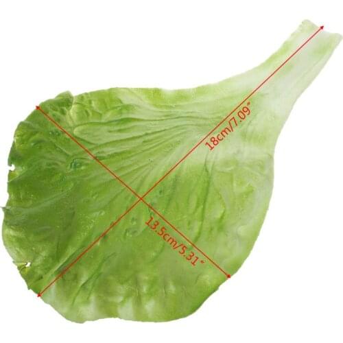 2021 New Artificial Vegetable Lettuce Leaves Simulation Fake Lifelike For Home Party Kitchen Festival Decoration