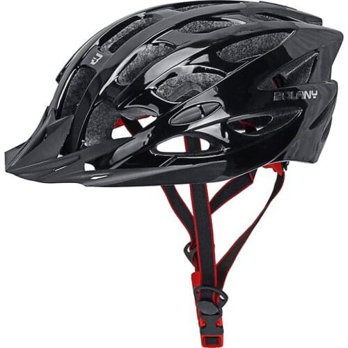 NEW MTB Mountain Bike Helmet Comfortable and Breathable Road Bicycle Helmet Outdoor Sports Riding Cycling Equipment Black/Red