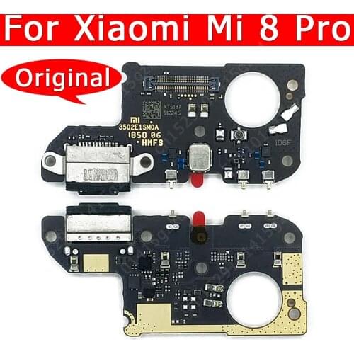 Original USB Charge Board For Xiaomi Mi 8 Pro Mi8 8Pro Charging Port Connector Mobile Phone Accessories Replacement Spare Parts