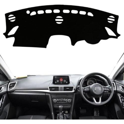 Dashmat Dashboard Cover Mat Pad Sun Shade Instrument Dash Board Carpet For Mazda 3 M3 Axela 2014 2015 2016 2017 2018 Car Styling