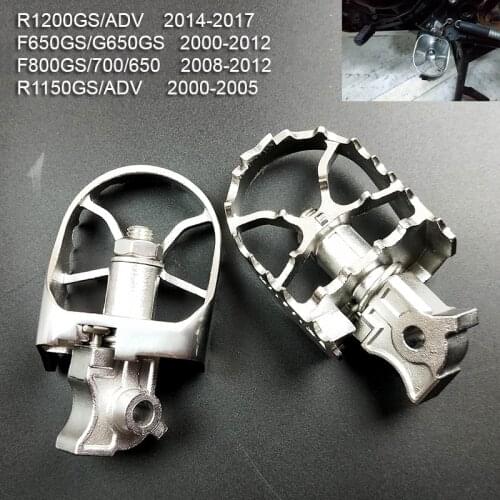 For BMW R1200GS LC / R1200GS Adventure 14-16 F700GS F800GS Motorcycle Wide Enduro Foot Pegs Rests Tilt Angle Adjustable Footpegs