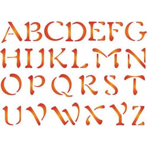 6*8in Letter Uppercase Alphabet Stencil For DIY Scrapbooking Paper Cards Making Crafts Plastic Templates Paint Decor New 2019