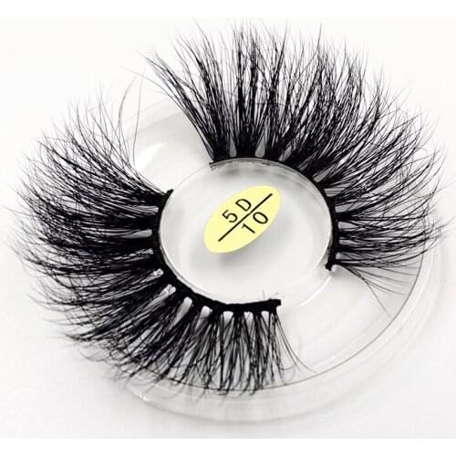 25mm 3D Mink Lashes Dramatic 5D 10 Thick Long Fluffy Mink Lashes Natural False 6D Eyelashes Extension
