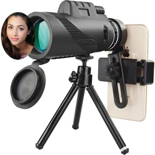 40X60 Monocular telescope Quality Zoom Large Handheld Mirror Night vision Military Hd Professional Portable travel telescope