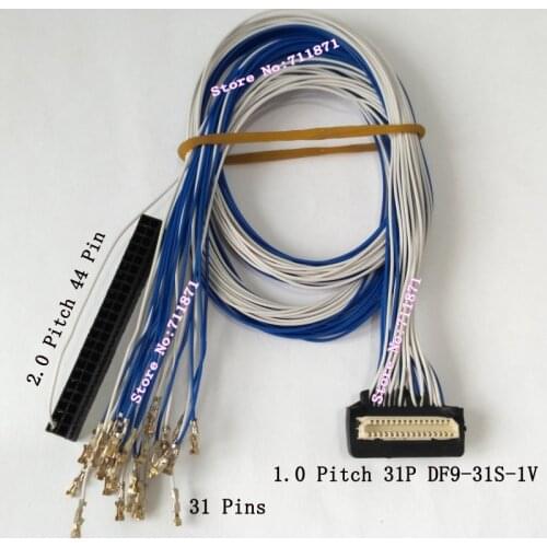 50cm 1.0 Pitch 31P Full Cable DF9-31S-1V LVDS Screen Cable 31 Pin 31 Cable Custom DF9 to 44P LVDS Screen Line DF9 31S 44Pin Line