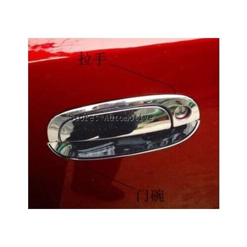 Accessories FIT FOR KIA RIO RIO5 2005~2011 CHROME SIDE DOOR HANDLE BAR COVER CATCH TRIM MOLDING CAP MOULDING