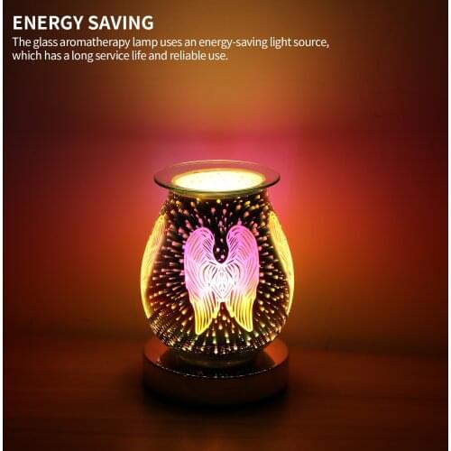 Aromatherapy Diffuser Wax 3D Electric Melt Warmer Touch Lamp Aroma Essential Oil Burner Night Light For Home Bedroom 2021