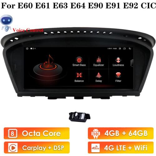 4G Ram+64G Rom Android 10 Car multimedia player for BMW 5 Series E60 E61 E63 E64 E90 E91 E92 CIC iDrive Radio GPS CarPlay Stereo