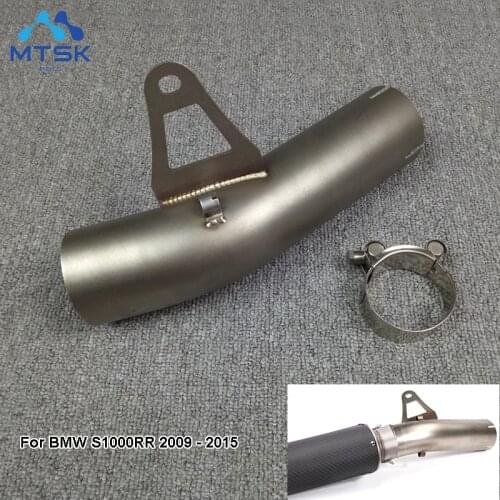 Motorcycle Exhaust Muffler Middle Link Pipe Connection Pipe For BMW S1000RR S 1000 RR 2009 2010 2011 2012 2013 2014 2015