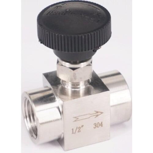 1/2" BSP female 304 Stainless Steel Flow Control Shut off Needle Valve 915 PSI Water Gas Oil