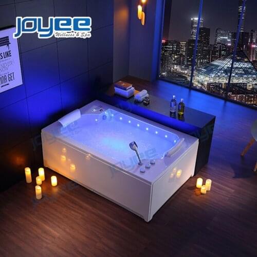 JOYEE Modern Design Bathtub 2 Persons Massage Jets Hot Tub Indoor Bathroom Home Use Tubs