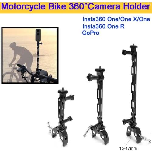 One X2 One R Motorcycle Helmet Mount Bundle Camera Holder Handlebar Bracket for GoPro DJI & Insta360 OneR Bike Clamp For ONE X2