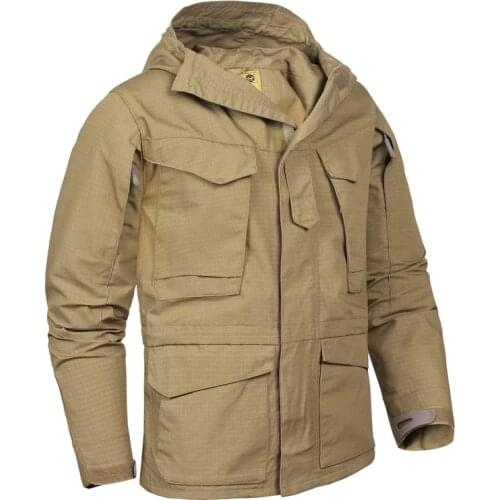 M65 Military Jacket Windbreaker Tactical Army Waterproof Hoodie Flight Pilot Jackets Men Multi-pocket Casual Camo Coat Clothing