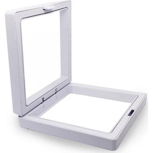 Lateefah Black Transparent Suspension Display Cases 3D Albums Floating Frame Show Case Jewelry Box Necklace Storage Holder Gift